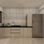 Cuisine sans meuble haut